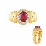 Madagaskar-Rubin-Silberring (de Melo Essence)