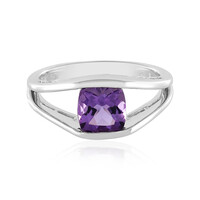 Anillo en plata con Amatista de Uruguay (de Melo)