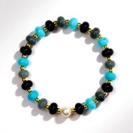 Bracelet et Quartz noir (Riya)