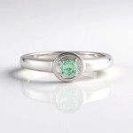 Anello in argento con Smeraldo Etiope
