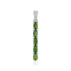 Ciondolo in argento con Diopside Russo