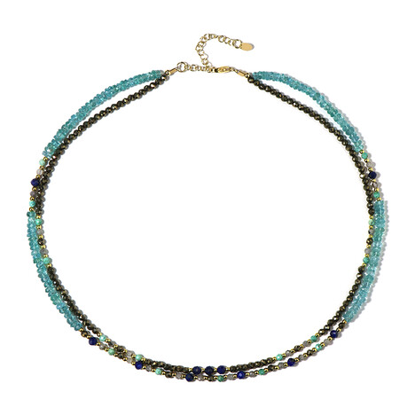 Edelstein-Silberhalskette (Riya)