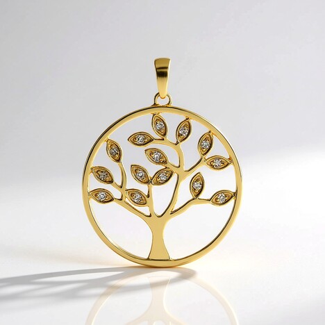Ciondolo in argento con Diamante Cioccolato I3