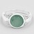 Anello in argento con Calcedonio Verde