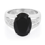 Anello in argento con Onice Nero