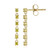 9K SI2 Yellow Diamond Gold Earrings