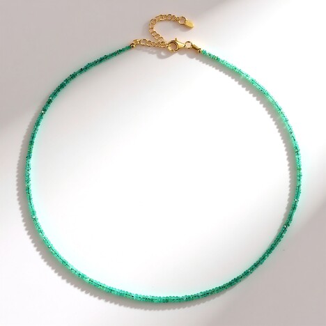 Collier en argent et Émeraude du Rwanda