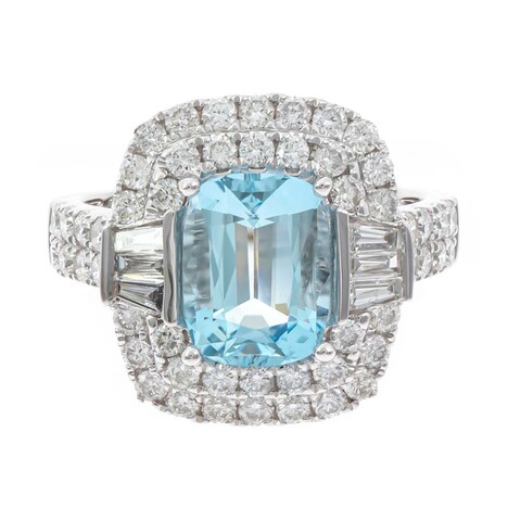 AAA-Brasilianischer Aquamarin-Goldring (CIRARI)