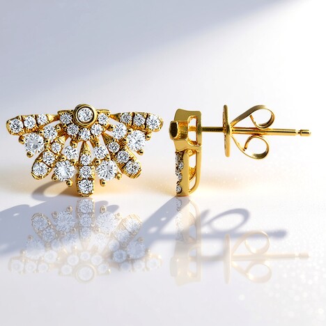 Orecchini in oro con Diamante I1 (H) (CIRARI)