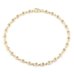 I2 Schokoladen-Brillant-Goldarmband (SUHANA)