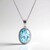 Collana in argento con Topazio Blu Cielo