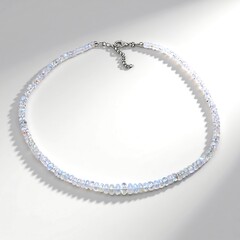 Collana in argento con Pietra di Luna Arcobaleno