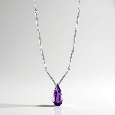Collana in argento con Ametista Siberiana (de Melo)