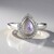 Bague en argent et Labradorite rose de Maniry