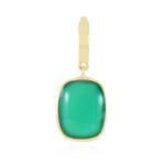 Colgante en plata con Calcedonia verde