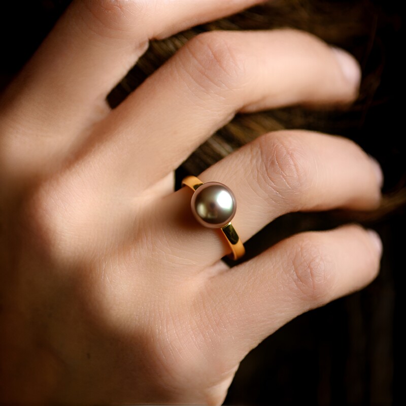 Anillo en plata con Perla Ming (TPC)