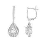 Pendientes en plata con Topacio blanco (MONOSONO COLLECTION)