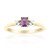Anello in oro con Zaffiro Ceylon Porpora