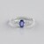 Anello in argento con Tanzanite (non riscaldata)