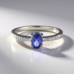 Anello in argento con Tanzanite