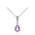 Amethyst-Silberhalskette