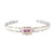 Burmese Ruby Silver Bangle (Gems en Vogue)