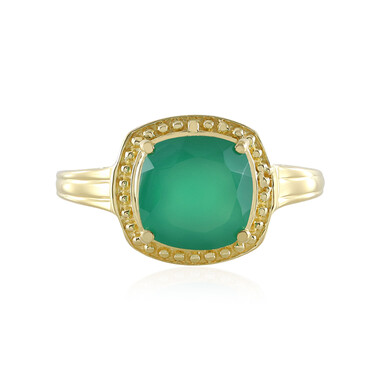 Grüner Onyx-Silberring
