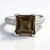 Anello in argento con Quarzo Fumè