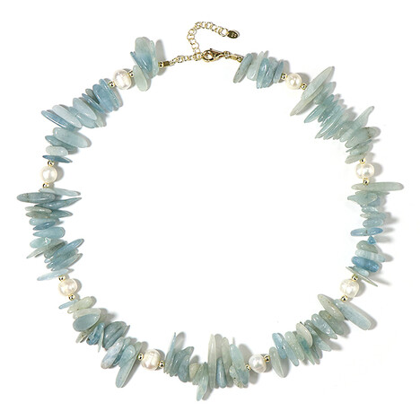 Collana in argento con Acquamarina Brasiliana (Riya)