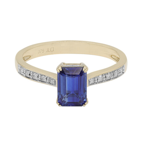 Anello in oro con Cianite