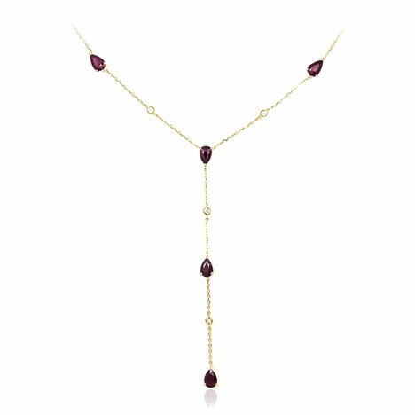 Collar en oro con Rubí de Mozambique AAA (CIRARI)