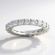 Anello in argento con Topazio Bianco