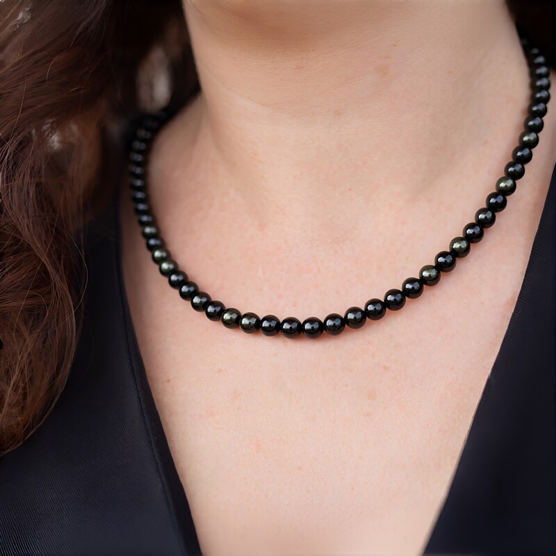 Pyrit-Silberhalskette