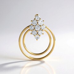 Ciondolo in oro con Diamante I2 (H) (de Melo Gold)