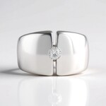 Bague en argent et Zircon (de Melo Essence)