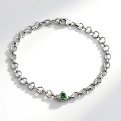 Bracciale in argento con Lemshuku Tsavorite