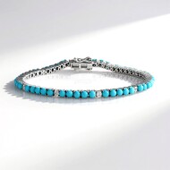 Sleeping Beauty-Türkis-Silberarmband (Faszination Türkis)