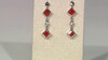 Pendientes en plata con Onyx naranja