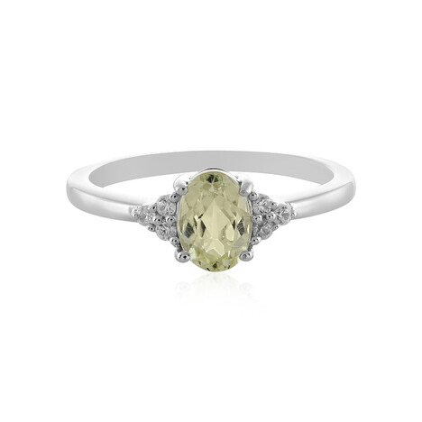 Anello in argento con Kunzite Canarino