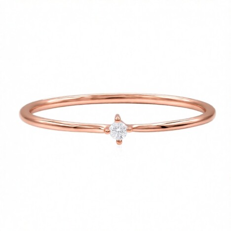 Gouden ring met een Diamant SI1 (G) (Annette)