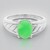 Anello in argento con Crisoprasio Imperiale