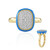 Anello in argento con Zircone (Adela Silber)