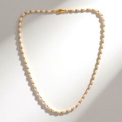Collana in argento con Perla d'Acqua Dolce Bianca