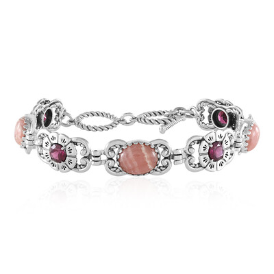 Bracciale in argento con Rodocrosite (Desert Chic)