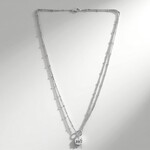 Collana in argento con Topazio Bianco