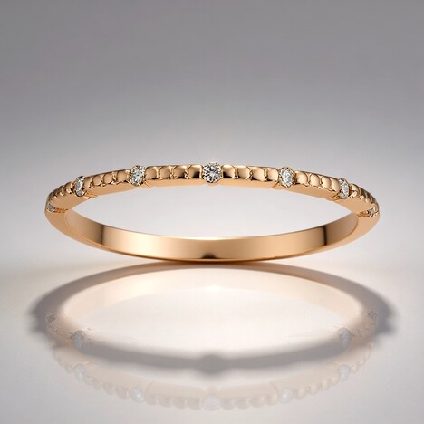 Anello in oro con Diamante Rose de France SI1 di Argyle (Annette)