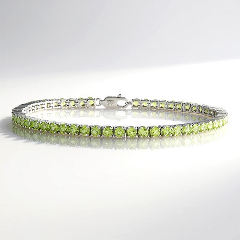 Bracciale in argento con Peridoto