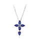 Collana in oro con Tanzanite AAA