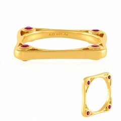 Bague en argent et Rubis de Tanzanie (de Melo Essence)