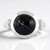 Anello in argento con Diopside Stellato d'India